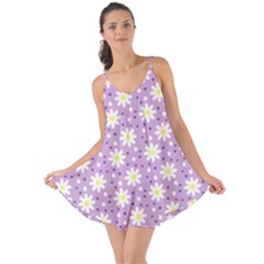 Daisy Dots Lilac Love The Sun Cover Up by snowwhitegirl