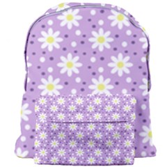 Daisy Dots Lilac Giant Full Print Backpack