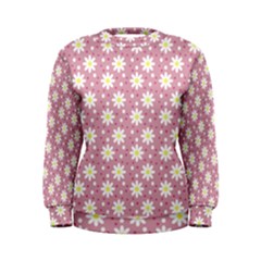 Daisy Dots Pink Women s Sweatshirt by snowwhitegirl