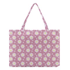 Daisy Dots Pink Medium Tote Bag by snowwhitegirl