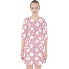 Daisy Dots Pink Pocket Dress by snowwhitegirl