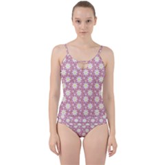 Daisy Dots Pink Cut Out Top Tankini Set by snowwhitegirl