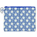 Daisy Dots Blue Canvas Cosmetic Bag (XXL) View1