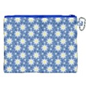 Daisy Dots Blue Canvas Cosmetic Bag (XXL) View2