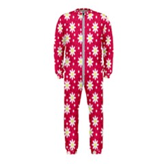 Daisy Dots Light Red Onepiece Jumpsuit (kids) by snowwhitegirl