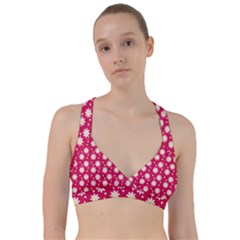 Daisy Dots Light Red Sweetheart Sports Bra by snowwhitegirl