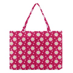 Daisy Dots Light Red Medium Tote Bag by snowwhitegirl