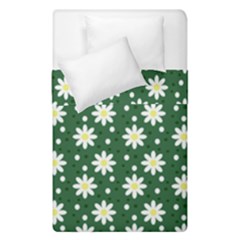 Daisy Dots Green Duvet Cover Double Side (single Size) by snowwhitegirl