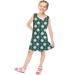 Daisy Dots Green Kids  Tunic Dress by snowwhitegirl