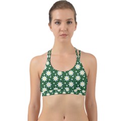 Daisy Dots Green Back Web Sports Bra