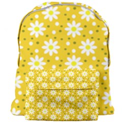 Daisy Dots Yellow Giant Full Print Backpack