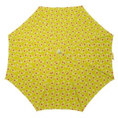 Square Flowers Yellow Straight Umbrellas by snowwhitegirl