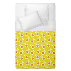 Square Flowers Yellow Duvet Cover (single Size) by snowwhitegirl