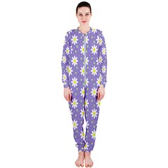 Daisy Dots Violet Onepiece Jumpsuit (ladies)  by snowwhitegirl