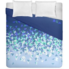 Blue Disintegrate Duvet Cover Double Side (california King Size) by jumpercat