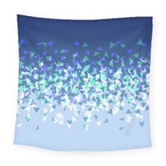 Blue Disintegrate Square Tapestry (large) by jumpercat