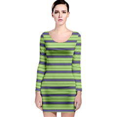 Color Line 2 Long Sleeve Bodycon Dress by jumpercat