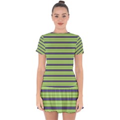 Color Line 2 Drop Hem Mini Chiffon Dress by jumpercat