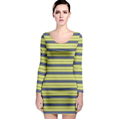 Color Line 3 Long Sleeve Bodycon Dress by jumpercat