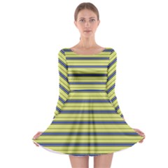 Color Line 3 Long Sleeve Skater Dress by jumpercat