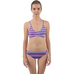 Color Line 4 Wrap Around Bikini Set by jumpercat