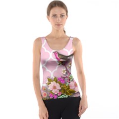 Shabby Chic,floral,bird,pink,collage Tank Top by NouveauDesign