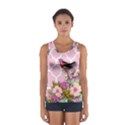 shabby chic,floral,bird,pink,collage Sport Tank Top  View1