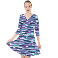 Fast Capsules 3 Quarter Sleeve Front Wrap Dress	 by jumpercat