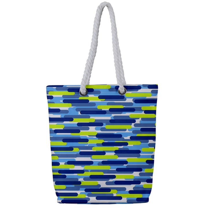 Fast Capsules 5 Full Print Rope Handle Tote (Small)