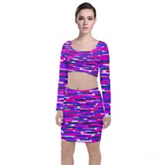 Fast Capsules 6 Long Sleeve Crop Top & Bodycon Skirt Set by jumpercat