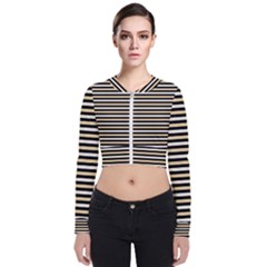 Black And Gold Stripes Bomber Jacket by jumpercat