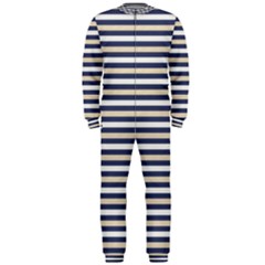 Royal Gold Classic Stripes Onepiece Jumpsuit (men)  by jumpercat