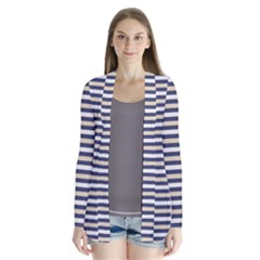 Royal Gold Classic Stripes Drape Collar Cardigan by jumpercat