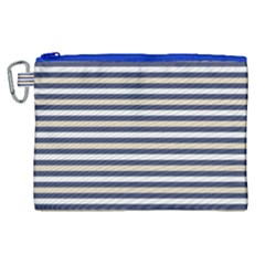 Royal Gold Classic Stripes Canvas Cosmetic Bag (xl)