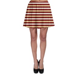 Gold And Wine Skater Skirt by jumpercat