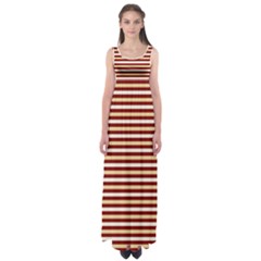 Gold And Wine Empire Waist Maxi Dress by jumpercat