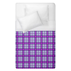 Purple Tartan Duvet Cover (single Size) by jumpercat