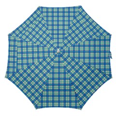 Sea Tartan Straight Umbrellas by jumpercat