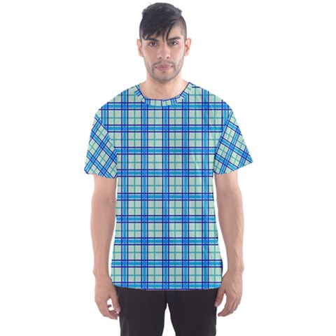 Sea Tartan Men s Sports Mesh Tee by jumpercat