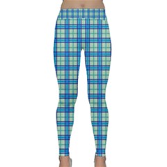 Sea Tartan Classic Yoga Leggings by jumpercat