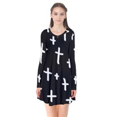 White Cross Flare Dress by snowwhitegirl