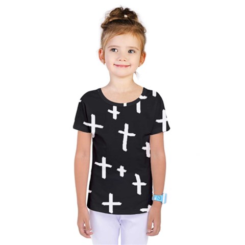 White Cross Kids  One Piece Tee by snowwhitegirl