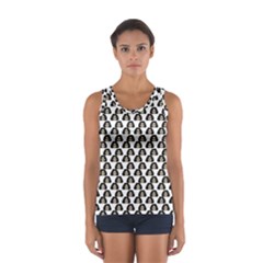 Angry Girl Pattern Sport Tank Top  by snowwhitegirl