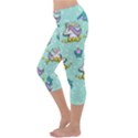 Magical Happy Unicorn And Stars Capri Yoga Leggings View2