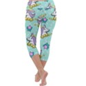 Magical Happy Unicorn And Stars Capri Yoga Leggings View4