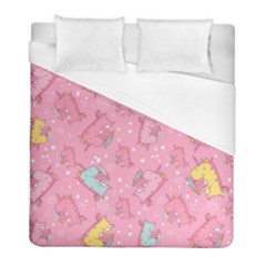 Unicorns Eating Ice Cream Pattern Duvet Cover (full/ Double Size) by Bigfootshirtshop