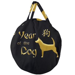 Year Of The Dog - Chinese New Year Giant Round Zipper Tote by Valentinaart