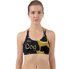 Year Of The Dog - Chinese New Year Back Web Sports Bra