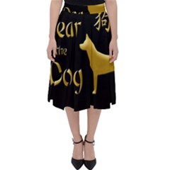 Year Of The Dog - Chinese New Year Folding Skater Skirt