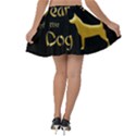 Year of the Dog - Chinese New Year Velvet Skater Skirt View2